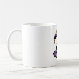 Halloween Patchwork Witch Hat Spooky Coffee Mug