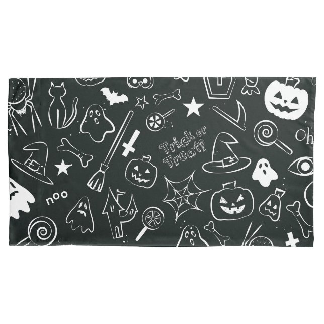 Halloween Pattern 1 Pillowcase (Front)