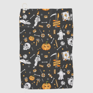 Halloween Pattern 2 Golf Towel