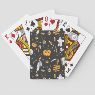 Halloween Pattern 2 Playing Cards