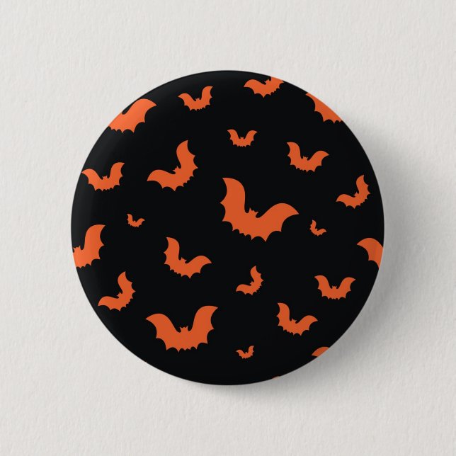 Halloween pattern 6 cm round badge (Front)