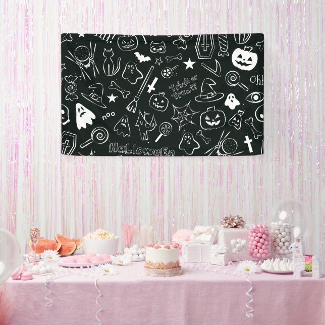 Halloween Pattern Banner (Party)