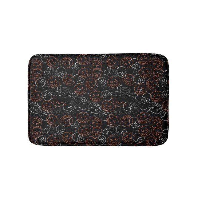 Halloween Pattern Bath Mat (Front)