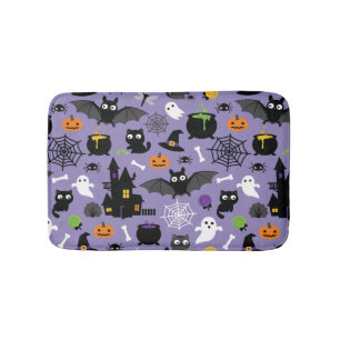 Halloween Pattern Bath Mat