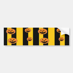halloween pattern bumper sticker