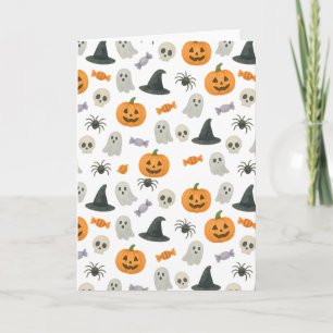 Halloween pattern card