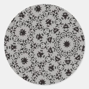 Halloween Pattern Classic Round Sticker