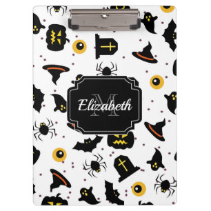 Halloween Pattern Clipboard