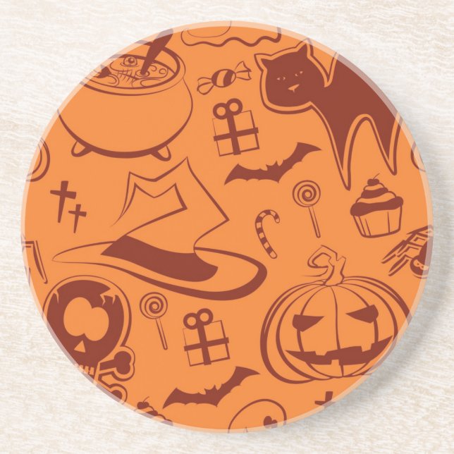 Halloween pattern coaster (Front)