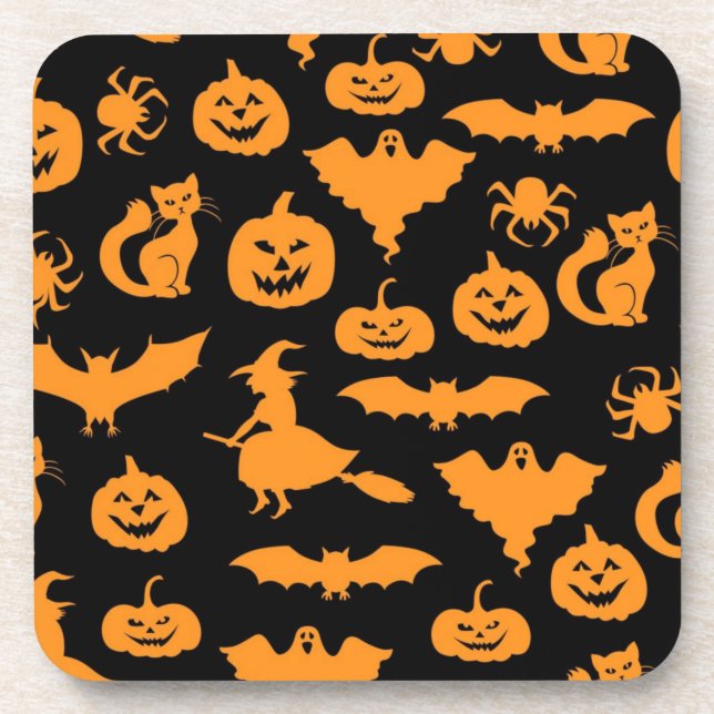 Halloween pattern coaster (Front)