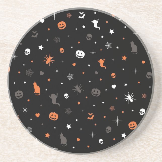 Halloween pattern coaster (Front)