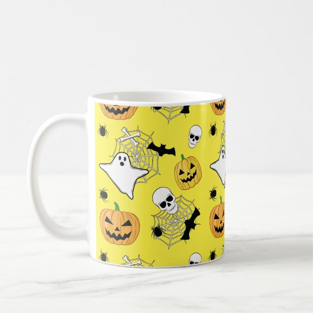 Halloween Pattern Coffee Mug (Left)