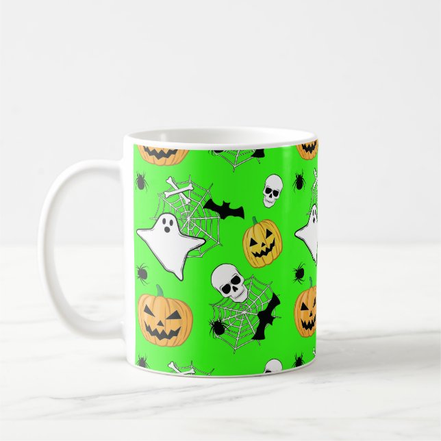 Halloween Pattern Coffee Mug (Left)