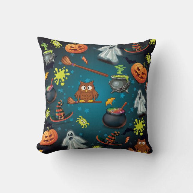 Halloween pattern Cute Cushion (Front)