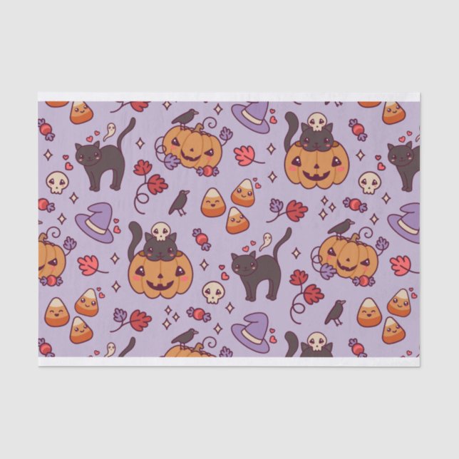 Halloween pattern decoration coffee mug tissue pap paper (Front)