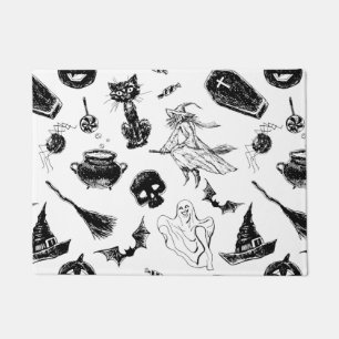 Halloween pattern design doormat