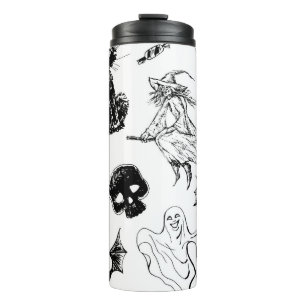 Halloween pattern design thermal tumbler