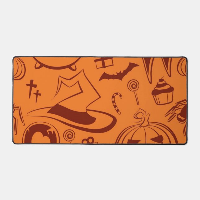 Halloween pattern desk mat (Front)