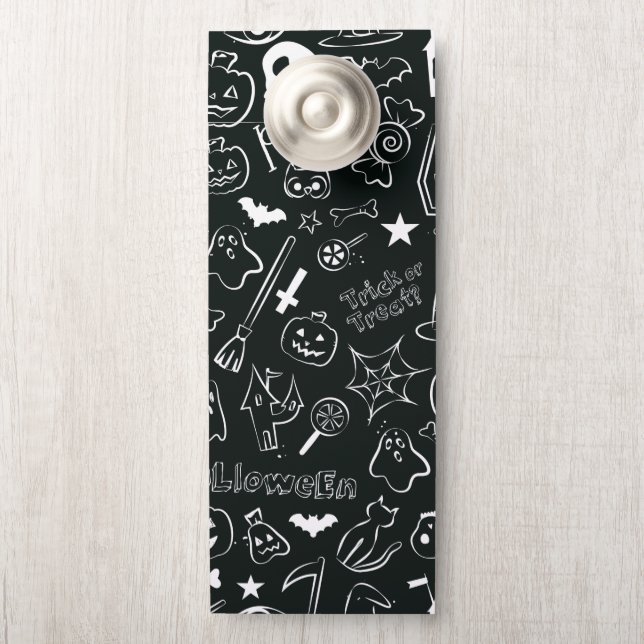 Halloween Pattern Door Hanger (On Knob)