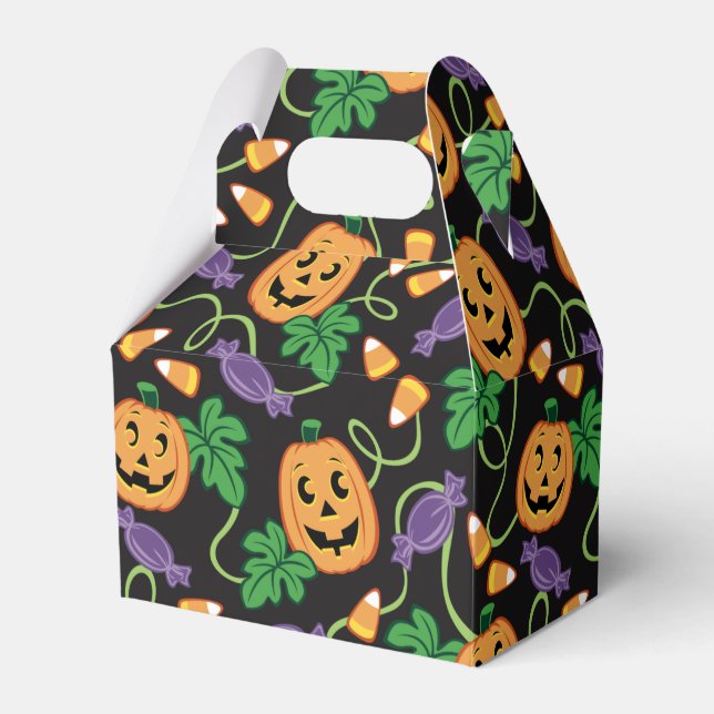 HALLOWEEN PATTERN Favour Box (Front Side)