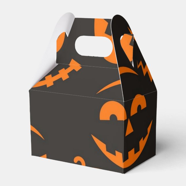 Halloween pattern favour box (Front Side)
