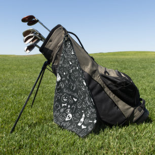 Halloween Pattern Golf Towel