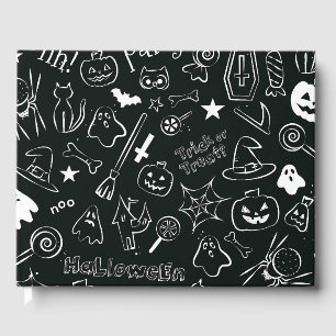 Halloween Pattern Guest Book