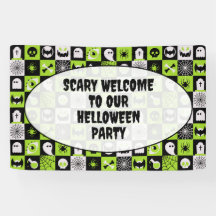 HALLOWEEN - Pattern - Icons Black Green