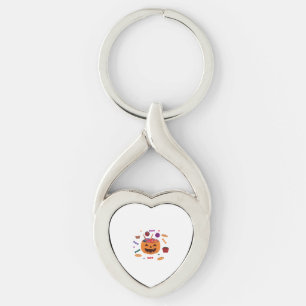 Halloween pattern key ring