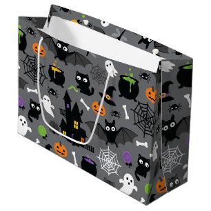 Halloween Pattern Large Gift Bag