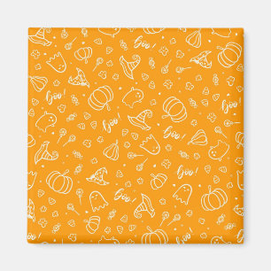 Halloween pattern magnet