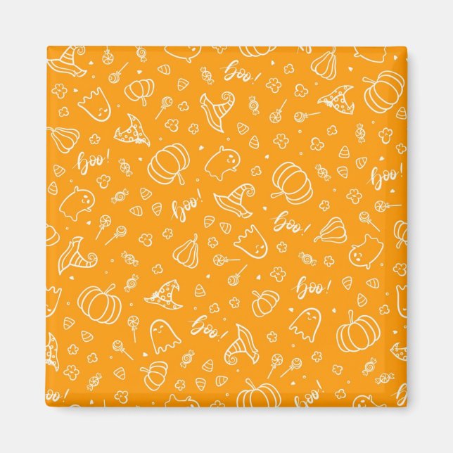 Halloween pattern magnet (Front)
