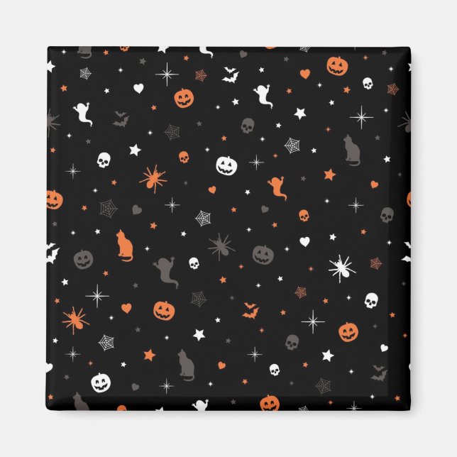 Halloween pattern magnet (Front)