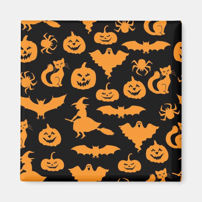 Halloween pattern magnet (Front)