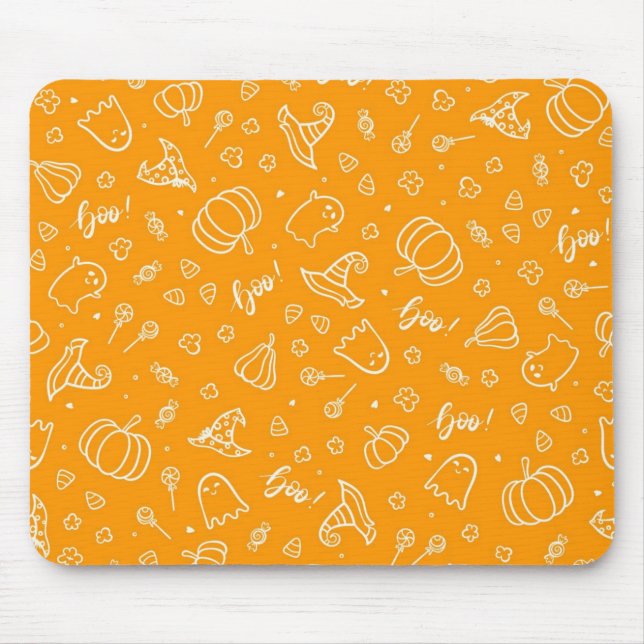 Halloween pattern mouse mat (Front)