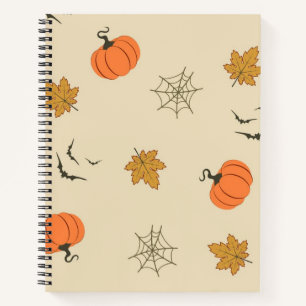 Halloween pattern notebook