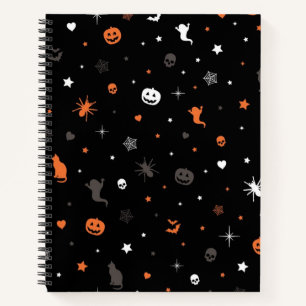 Halloween pattern notebook