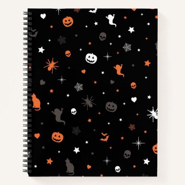 Halloween pattern notebook (Front)