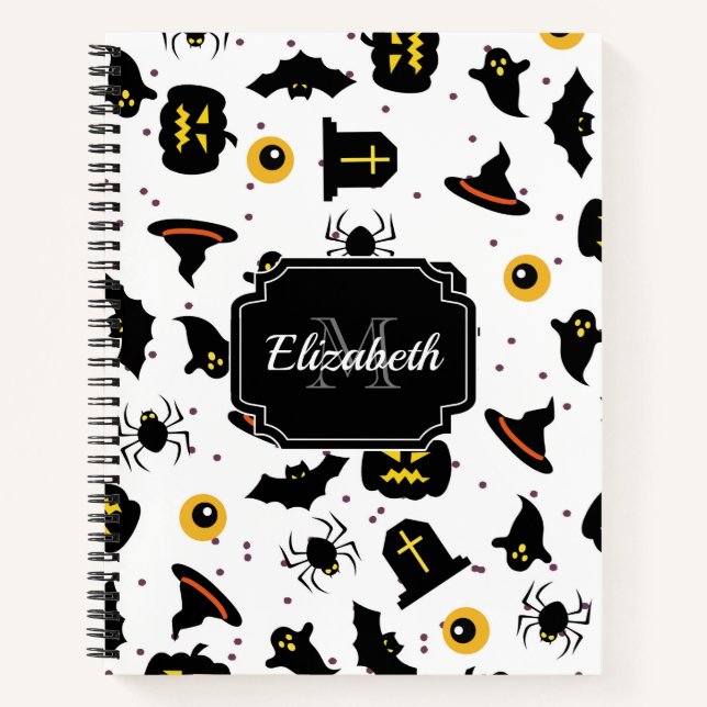 Halloween Pattern Notebook (Front)