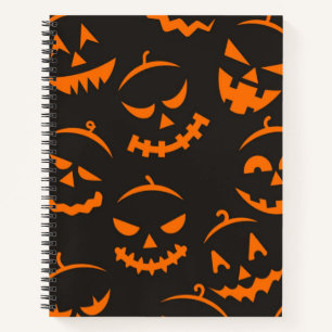 Halloween pattern notebook