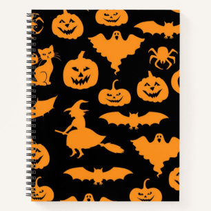 Halloween pattern notebook