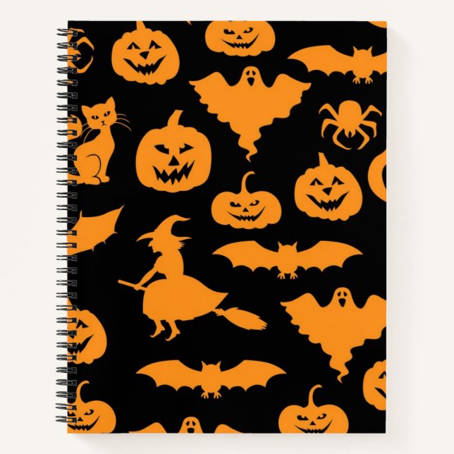 Halloween pattern notebook (Front)