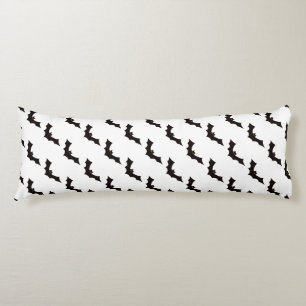 Halloween, Pattern Of Bats, Trick Or Treat, Boo Body Cushion