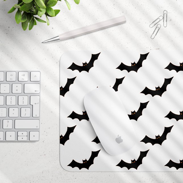 Halloween, Pattern Of Bats, Trick Or Treat, Boo Mouse Mat (Creator Uploaded)