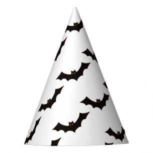 Halloween, Pattern Of Bats, Trick Or Treat, Boo Party Hat