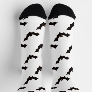 Halloween, Pattern Of Bats, Trick Or Treat, Boo Socks
