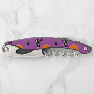 Halloween pattern on purple corkscrew