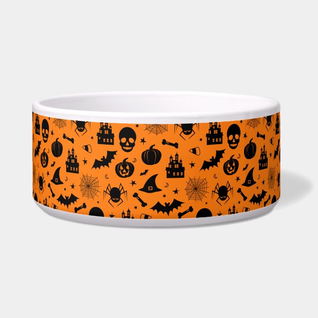 Halloween Pattern Orange and Black (Front)