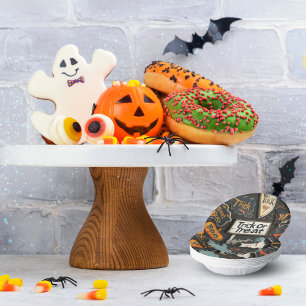 Halloween Pattern Paper Plate