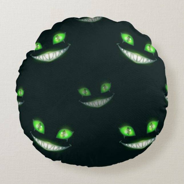 Halloween pattern round cushion (Front)
